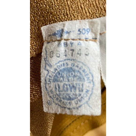 Vintage 1960’s Shimmery Metallic Gold MOD/Cocktail Original Jr. Them NY Dress - Picture 15 of 16